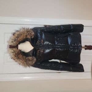 SAM. "Blake" Down Puffer Jacket with Real Fox Fur Hood || NWOT || Size Medium